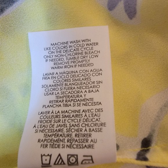 Cabi Yellow Short Sleeve Blouse - Picture 6 of 6